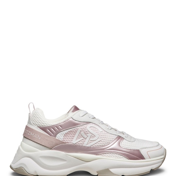 Stuart Weitzman SW TRAINER WHITE/PINK - Picture 6 of 10